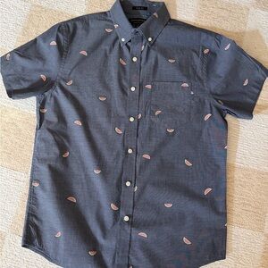 Banana Republic Gray Shirt with Watermelon Print